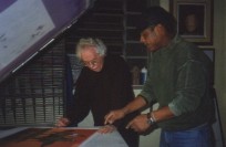 Nelson Jungbluth trabalhando com Donato