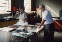 Circe Saldanha e Dan&uacute;bio Gon&ccedil;alves reeditando "Xarqueadas"